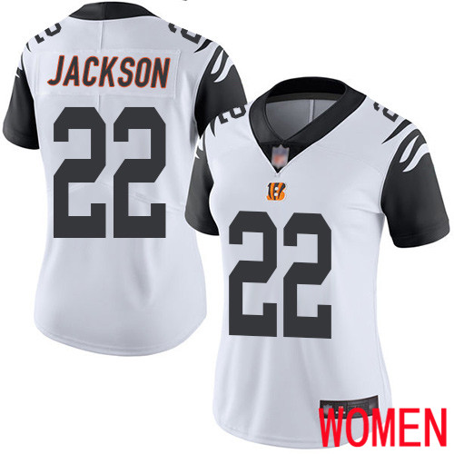 Cincinnati Bengals Limited White Women William Jackson Jersey NFL Footballl #22 Rush Vapor Untouchable->women nfl jersey->Women Jersey